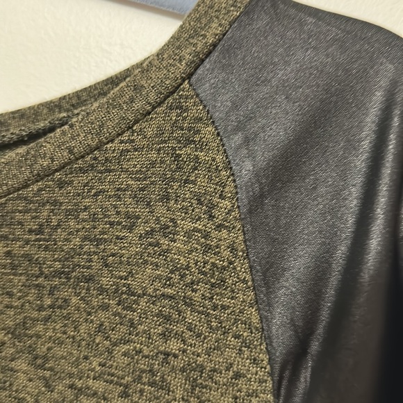 Twik Green Faux Leather Dress - Picture 3 of 3